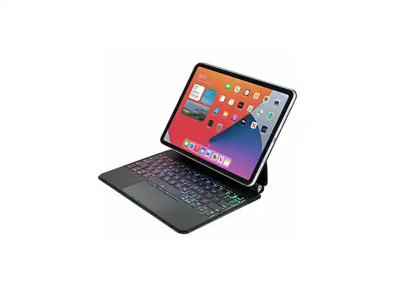 Front. Adesso - Adesso Portable Keyboard/Cover for 10.9"-11" iPad Pro & iPad Air - Silver.