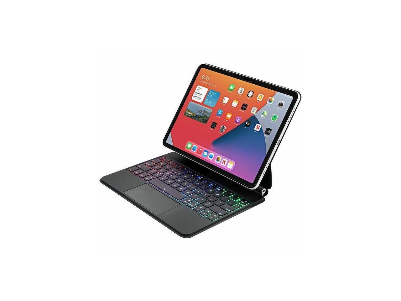 Front. Adesso - Adesso Portable Keyboard/Cover for 10.9"-11" iPad Pro & iPad Air - Silver.