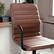 Alt View 16. Martha Stewart - Taytum Faux Leather Office Chair - Saddle Brown Faux Leather/Oil Rubbed Bronze.