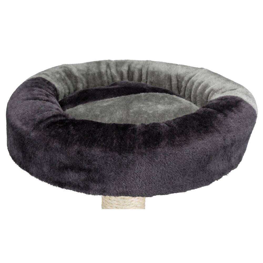 Alt View 2. TRIXIE - Junior Tarifa  Plush & Sisal 20.5" Scratching Post with Padded Platform - Gray.
