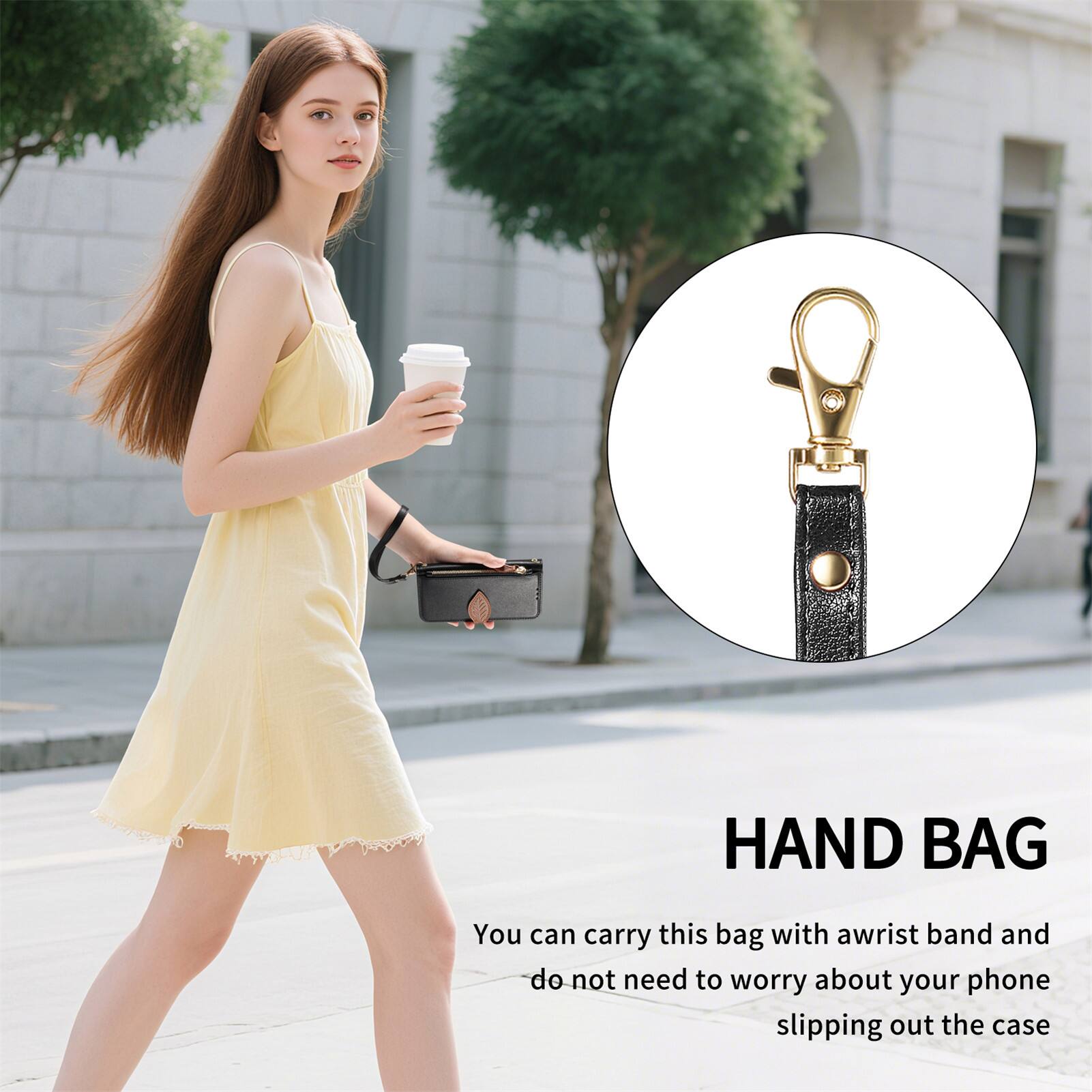 HAND BAG

You can carry this bag with a wrist band and do not need to worry about your phone slipping out the case