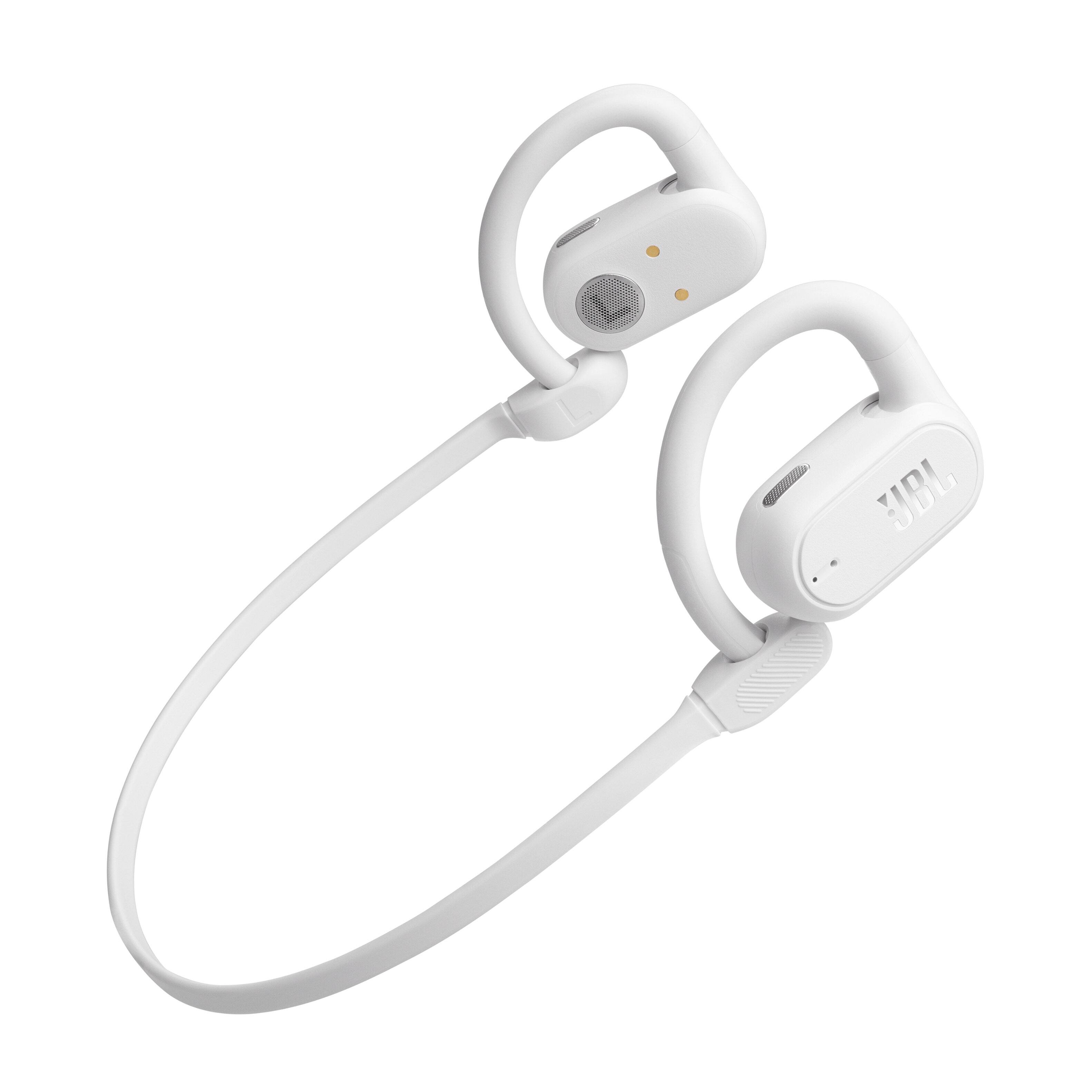 Alt View 11. JBL - SoundGear Sense Hybrid Open-Ear headphones with detachable neckband - 2024 - White.