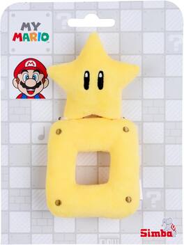 Jada Toys - Super Mario - Baby 6" Plush Star with Rattle for Infants - COLLECTIBLES - Multicolor