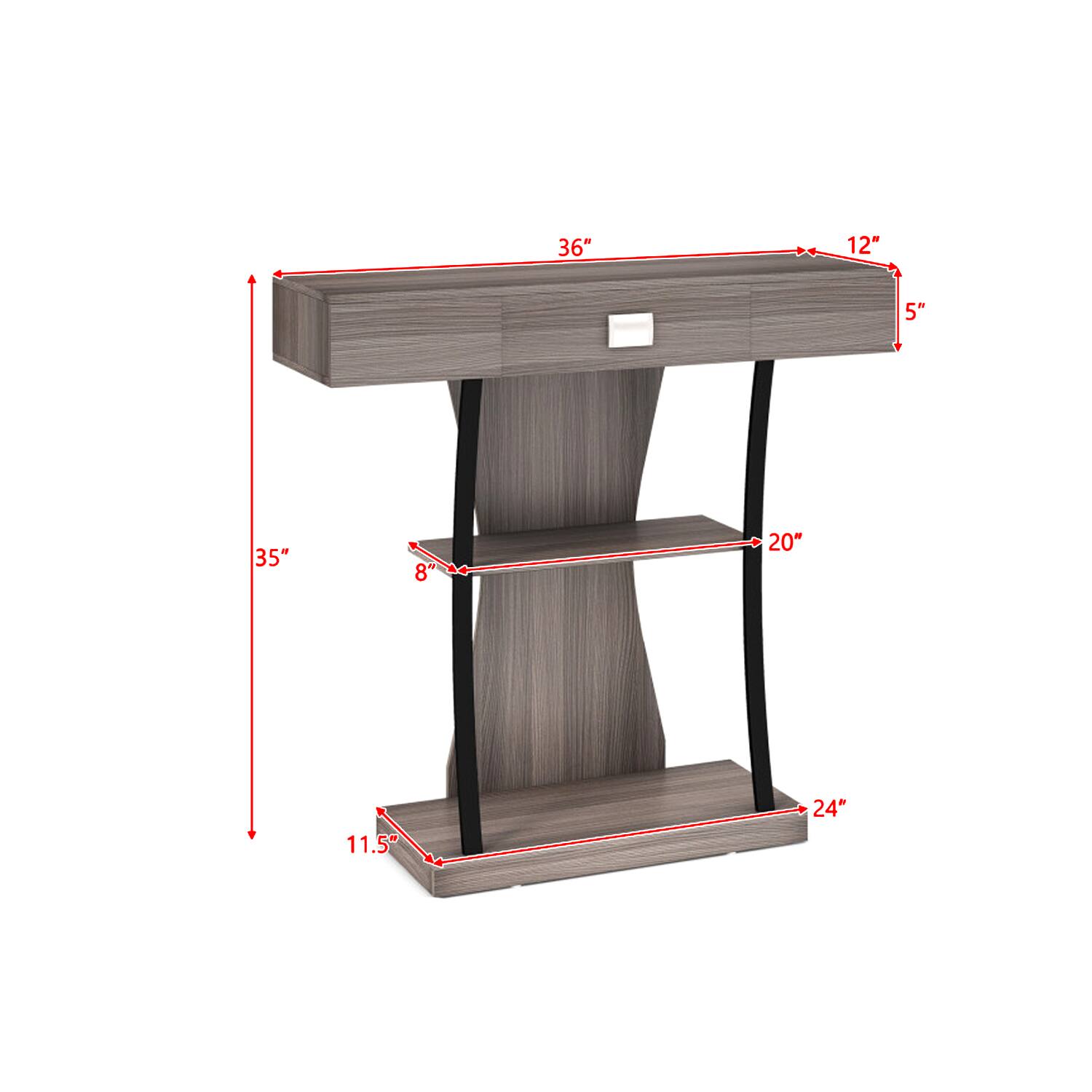 36" 12" 5" 35" 8" 20" 11.5" 24"