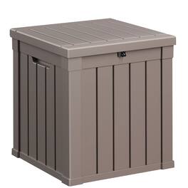 Chic Crate - 50-Gal Plastic Deck Box - Brown