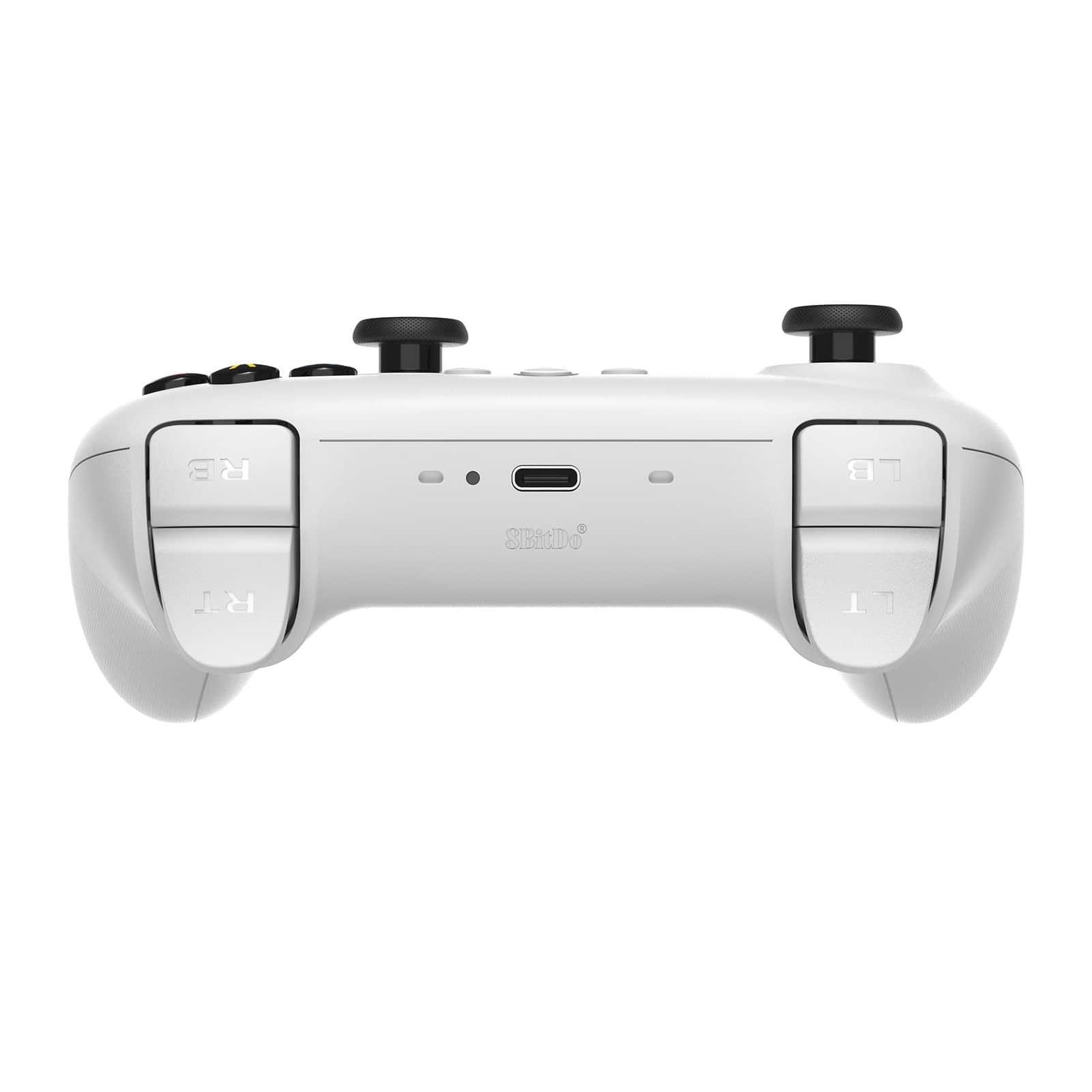 Back. 8BitDo - Ultimate 2.4G Wireless Controller for Android, iOS, Windows and Steam Deck with Hall Effect Joysticks - White.