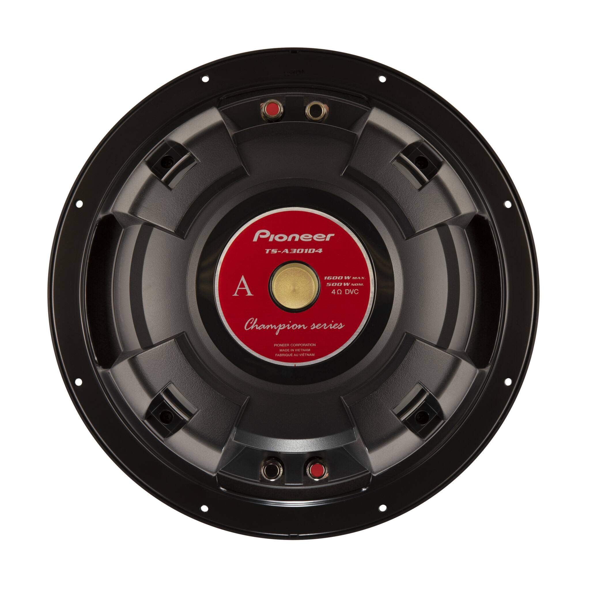Pioneer TS-A30104  
A  
1600 W MAX 500 W RMS 40 DVC  
Champion series  
PIONEER CORPORATION MADE IN VIETNAM