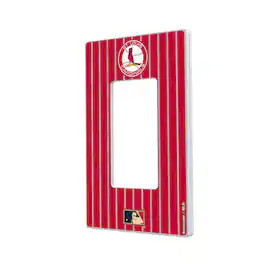 Keyscaper - 1966-1997 Cooperstown Pinstripe Single Rocker Light Switch Plate - Multicolor