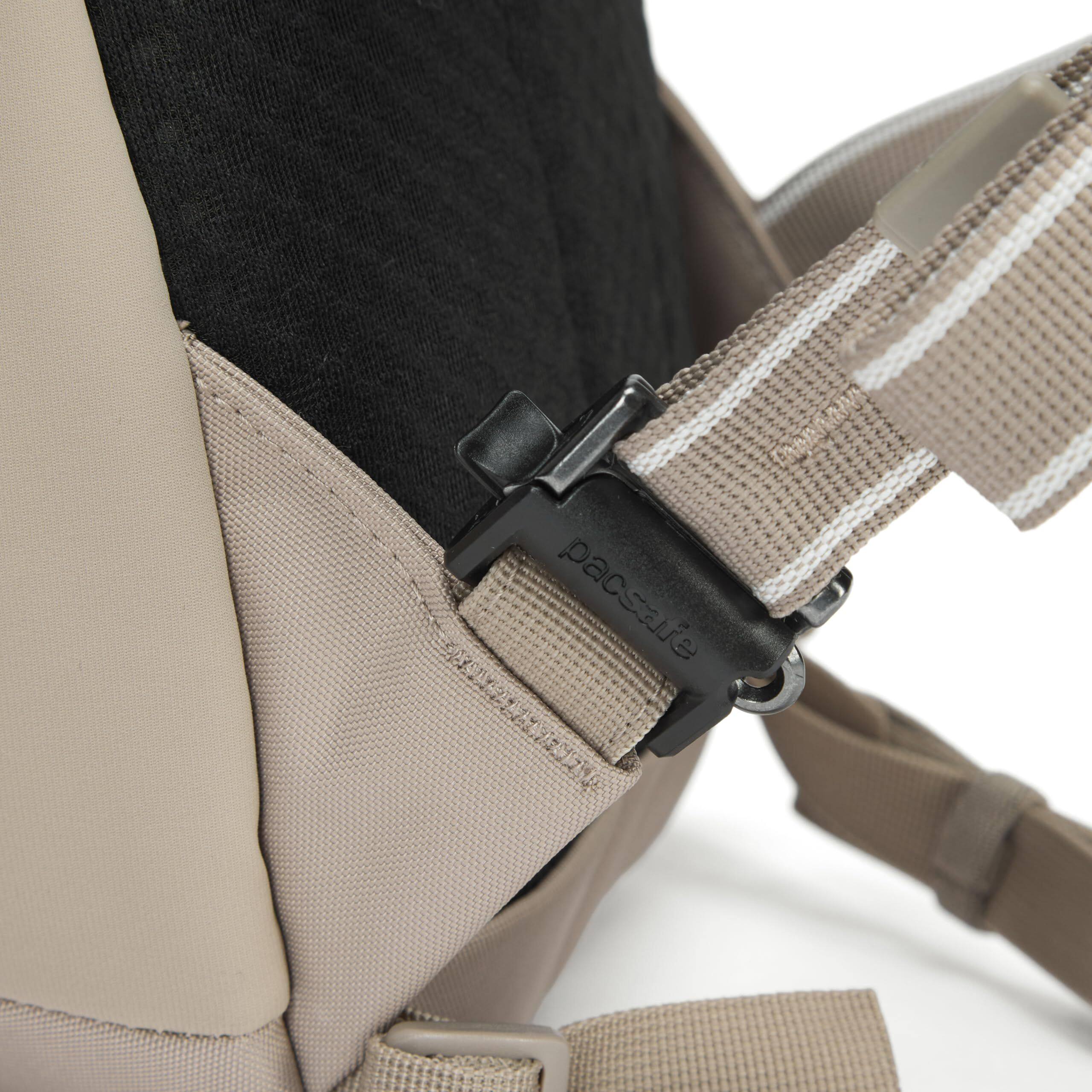 Alt View 2. Pacsafe - V 12L Tech Backpack - Beige.