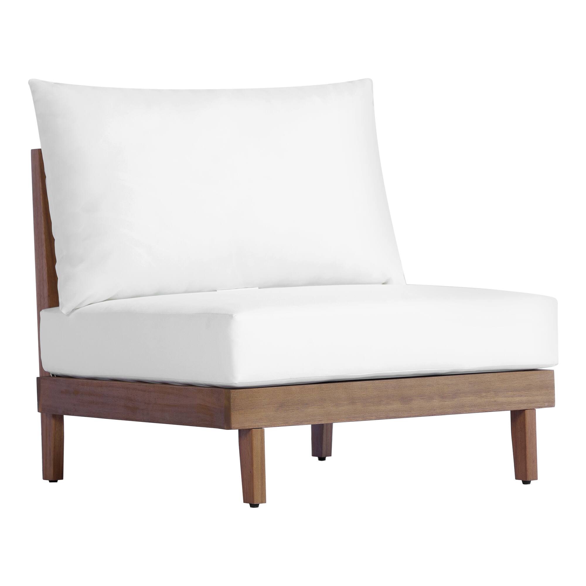 Alt View 1. Whisen - 8-Piece Acacia Wood Outdoor Patio Sofa Set, Modular Sectional Furniture with Storage for Backyard - Teak|Beige.