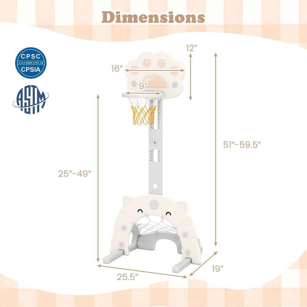 Dimensions  
CPSC U.S.A www.CPSC.US  
CPSIA  

16"  
9"  
12"  
51"-59.5"  
25"-49"  
25.5"  
19"