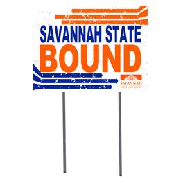 Jardine - Savannah State Tigers 18" x 24" Bound Yard Sign - White
