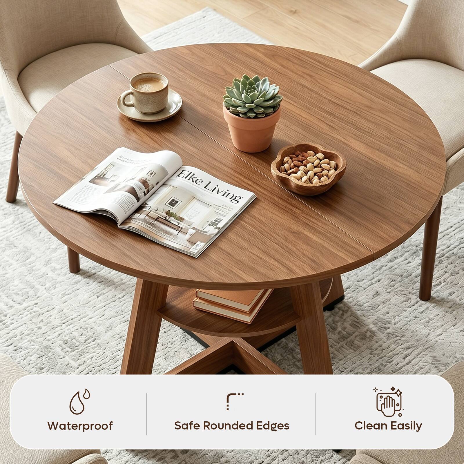 Elke Living Waterproof! Safe Rounded Edges Clean Easily