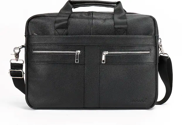 Front. SaharaCase - Briefcase fits up to 16" laptop - Black.