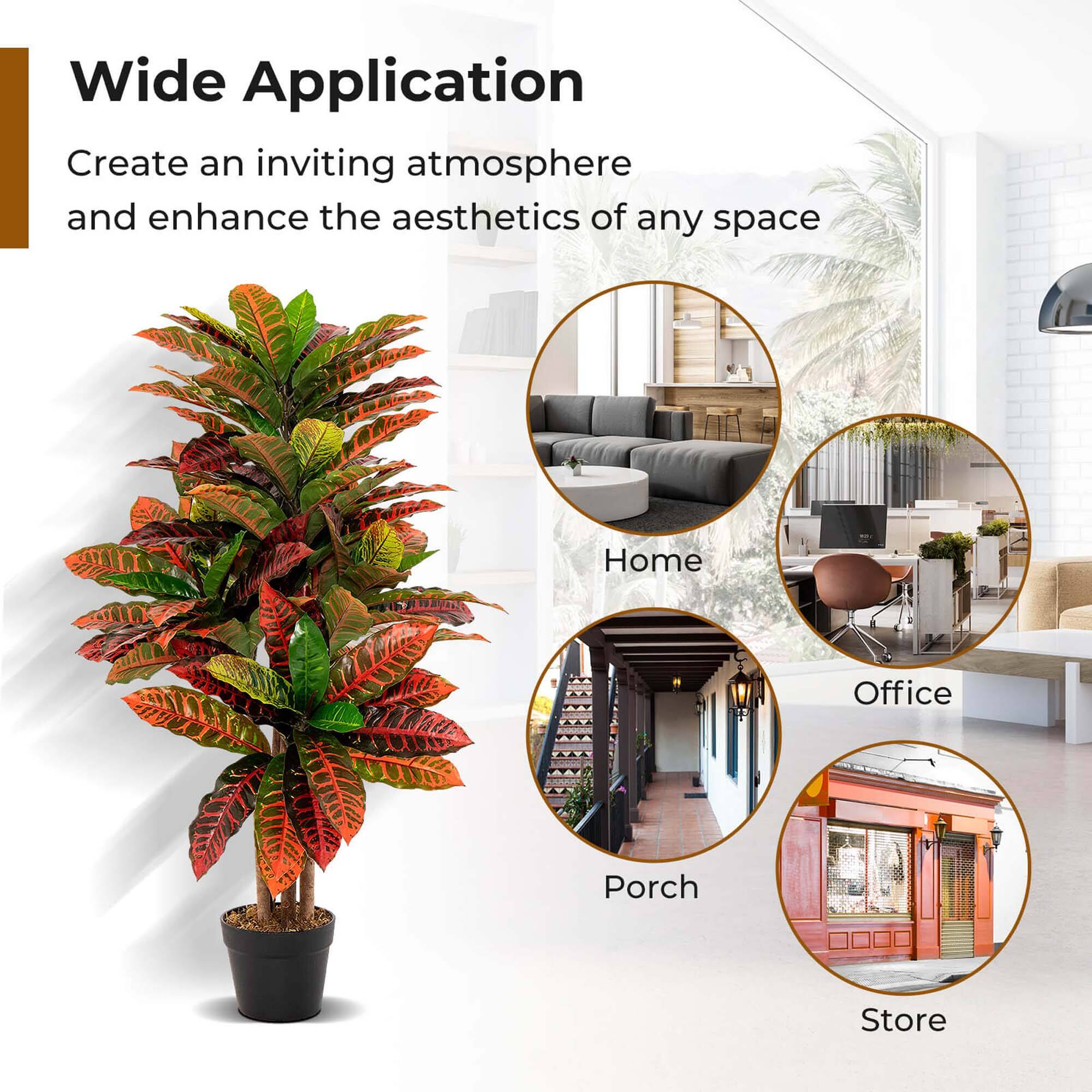 Wide Applications: Create an inviting atmosphere and enhance the aesthetics of any space. Home, Office, Porch, Store.