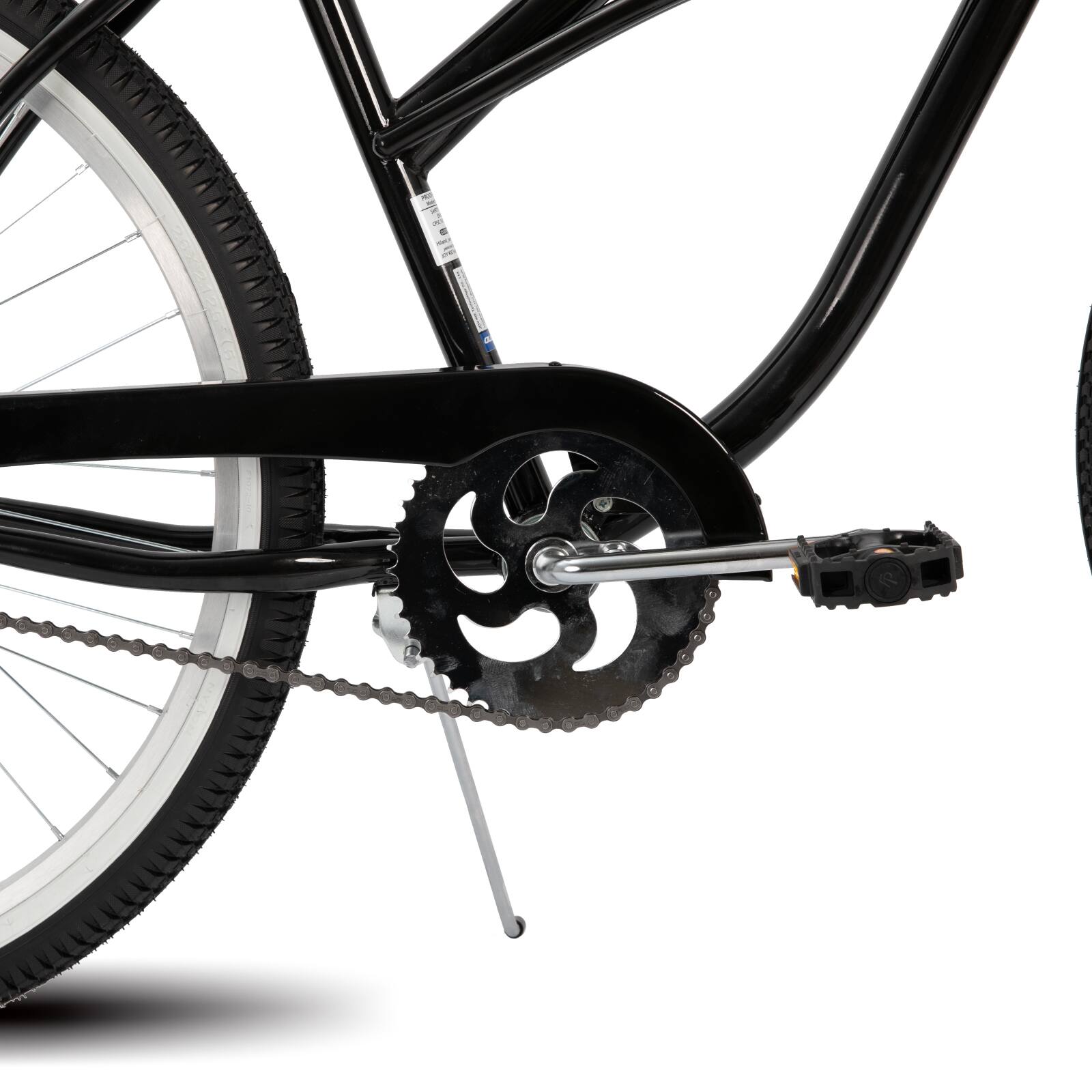 Alt View 5. HILAND - HILAND Jade 26 Inch Adult Beach Cruiser Bike for Men Women, Steel Frame, Commuter Bicycle with Single Speed, Black - black.