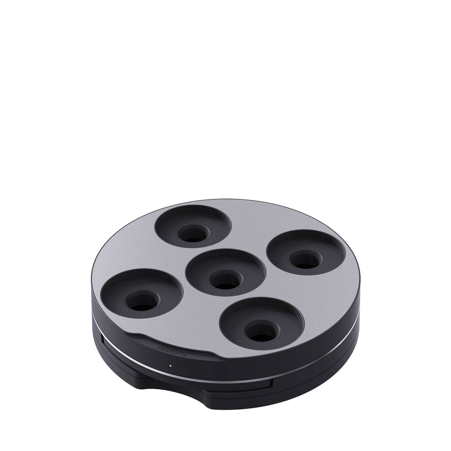 Back. Cospro - Electric Salt and Pepper 5 Grinder Set - Stainless Steel.