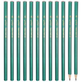Unique Bargains - Hexagonal Wooden Pencils Bulk, 12pcs 2B Graphite Pencils Double-Ended Design for Office Supplies Writing Art Drawing - Green