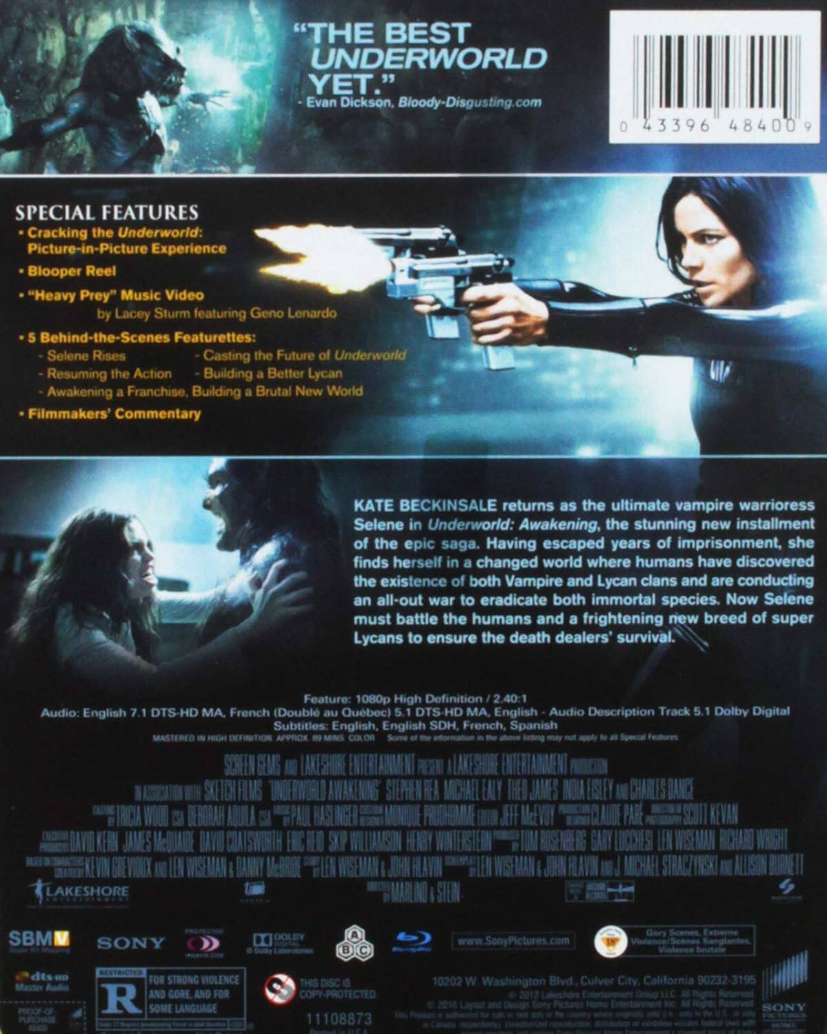 Alt View 1. New Steelbook Underworld: Awakening (Blu-ray).