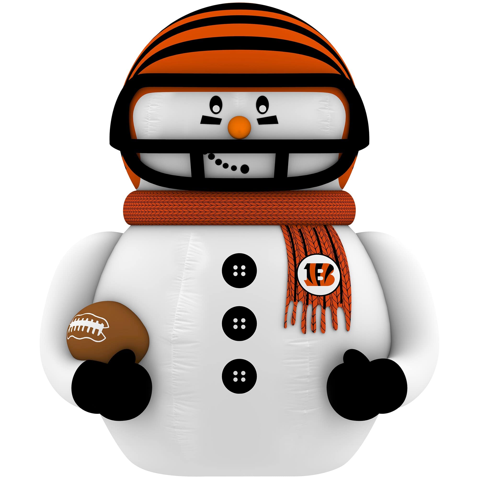 Sporticulture - Cincinnati Bengals 7' Inflatable Snowman Player - Orange