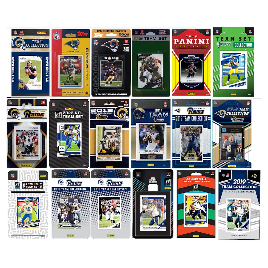C&I Collectibles Los Angeles Rams Trading Card Team Sets Multicolor ...