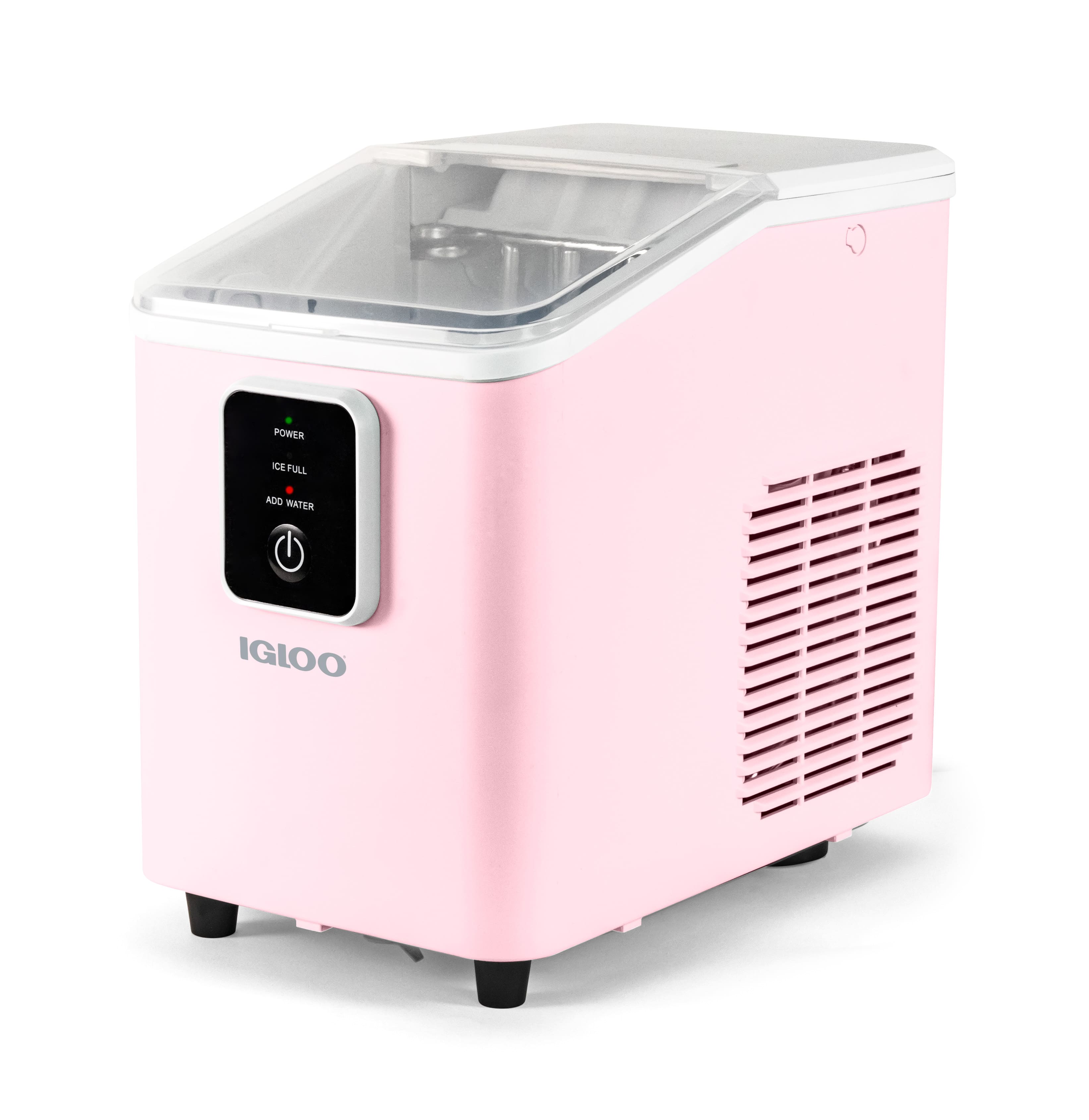 Igloo - 26-lb. Self Cleaning Ice Maker - Pink
