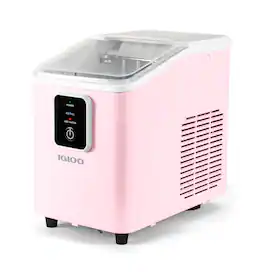 Igloo - 26-lb. Self Cleaning Ice Maker - Pink
