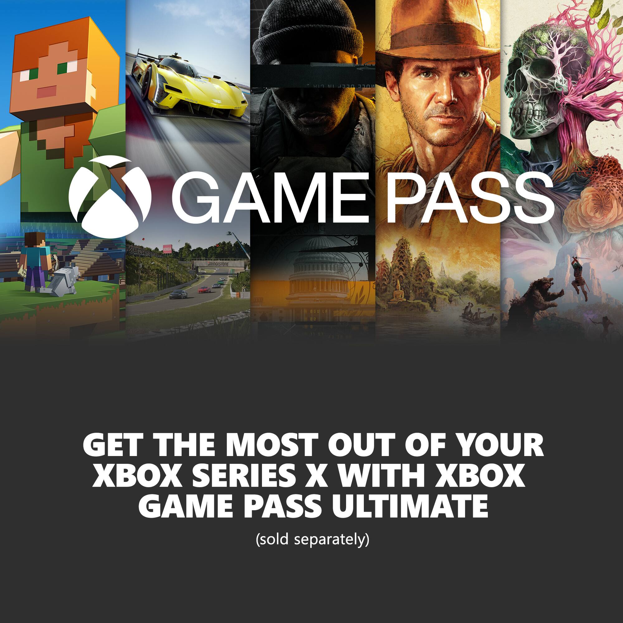 Get the most out of your Xbox Series X with Xbox Game Pass Ultimate (sold separately).