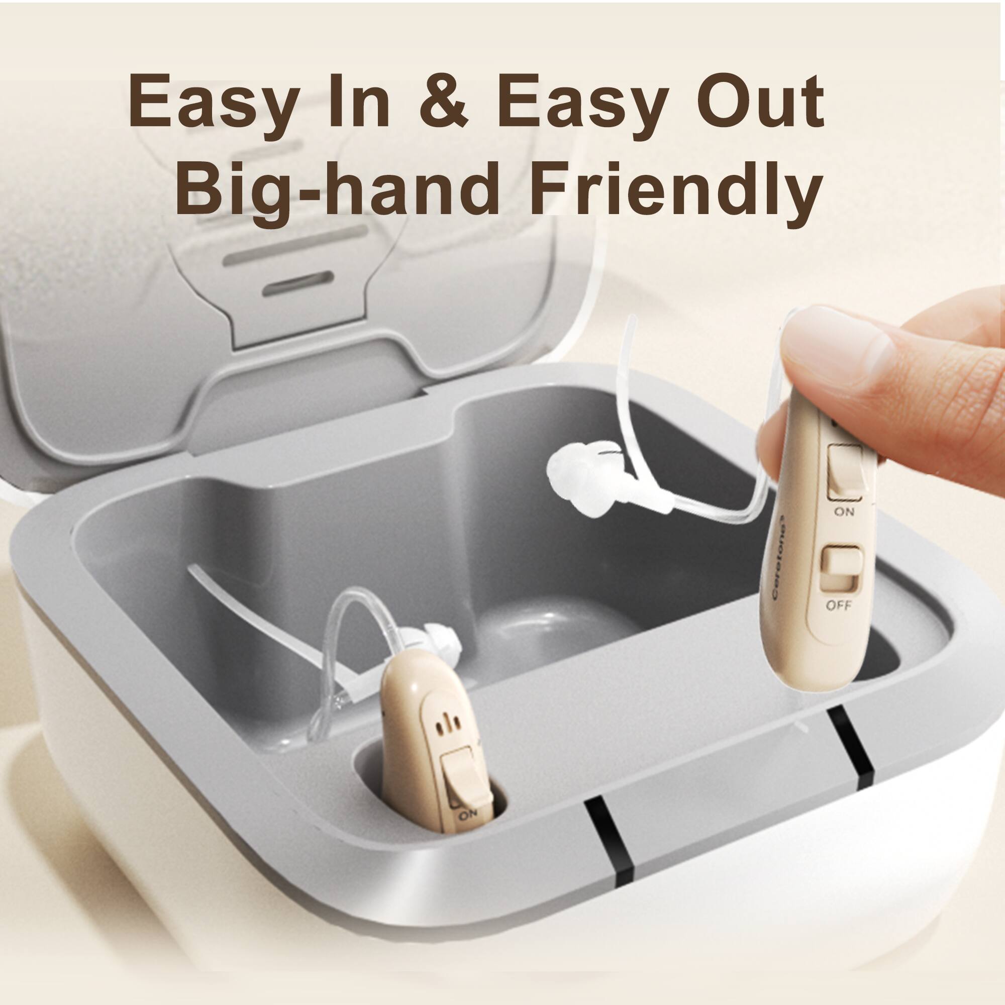 Easy In & Easy Out
Big-hand Friendly