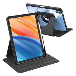 Kitcheniva - Rotating Stand Clear Case For iPad (A16) 11th 11 Inch (2025)/iPad 10th Gen - Black
