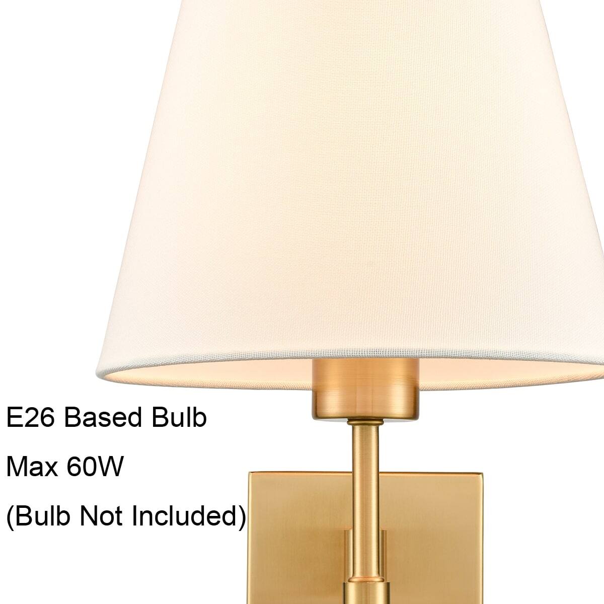 E26 Based Bulb  
Max 60W  
(Bulb Not Included)