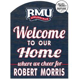 Jardine - Robert Morris Colonials 16'' x 22'' Indoor/Outdoor Marquee Sign - Navy