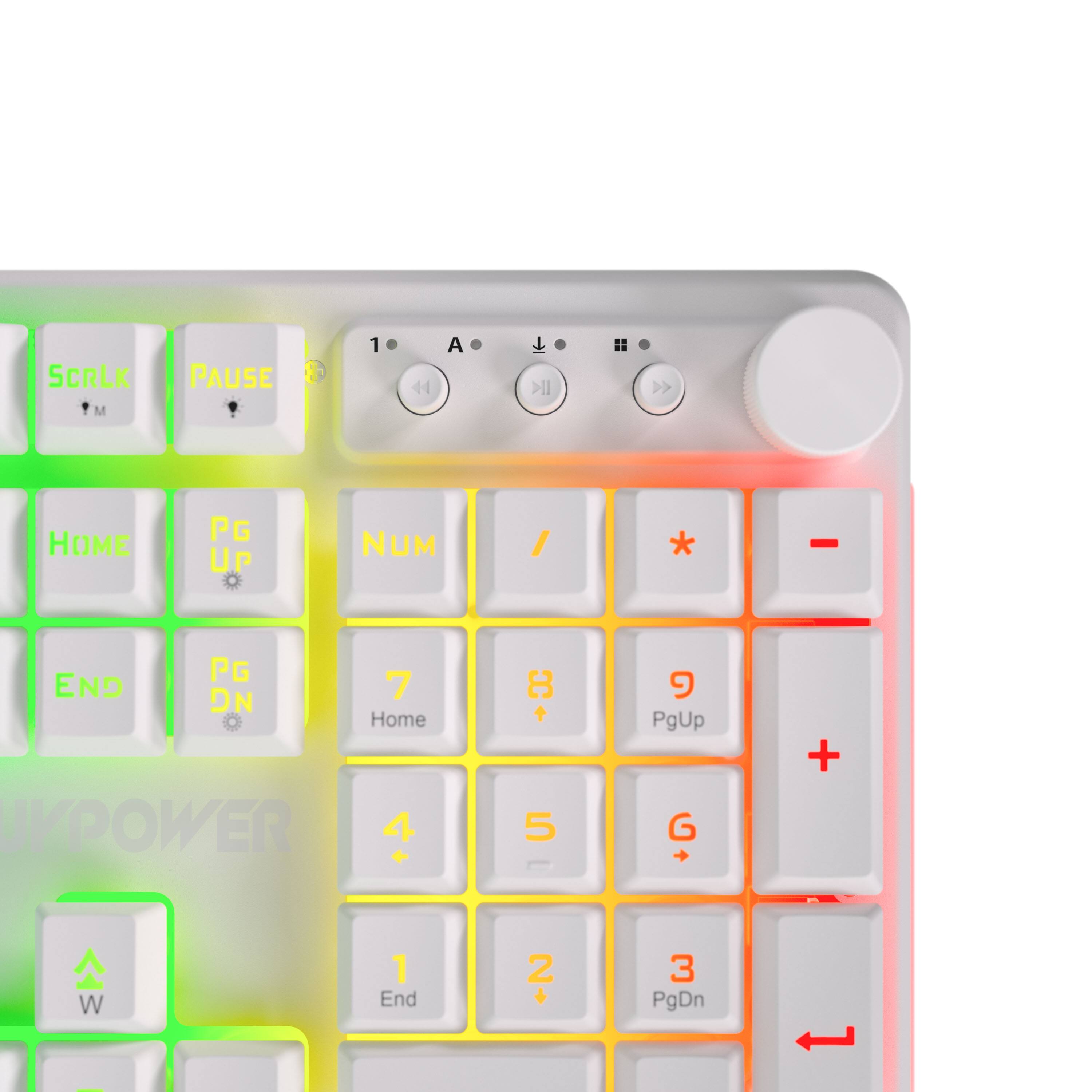 iBUYPOWER Chimera KM10 RGB Gaming Keyboard and Mouse Combo White