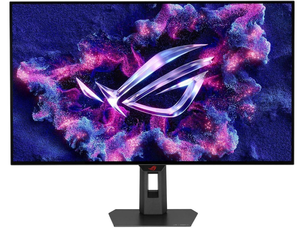 Left. ASUS - ASUS ROG Strix 32" 4K OLED Gaming Monitor - 4K@165Hz, 0.03ms, G-SYNC, USB-C, HDMI 2.1 - black.
