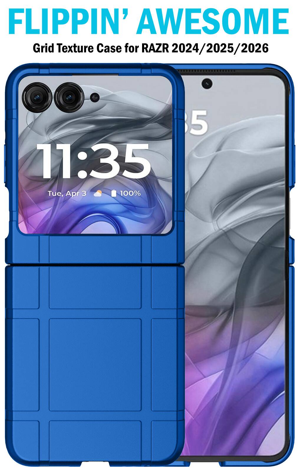 FLIPPIN' AWESOME Grid Texture Case for RAZR 2024/2025/2026

11:35 Tue, Apr 3 100%