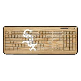 Keyscaper - Chicago White Sox Wood Print Wireless USB Keyboard - Multicolor