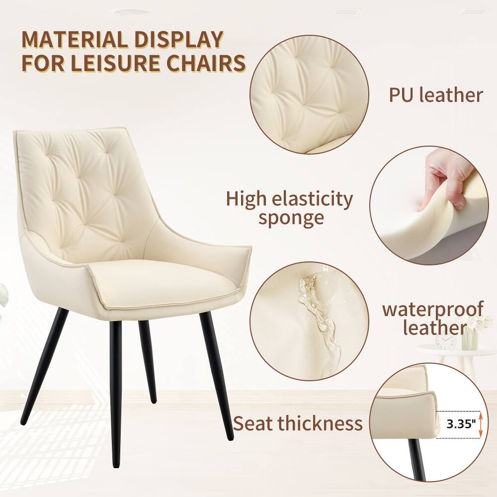 MATERIAL DISPLAY FOR LEISURE CHAIRS

- PU leather
- High elasticity sponge
- Waterproof leather
- Seat thickness: 3.35"