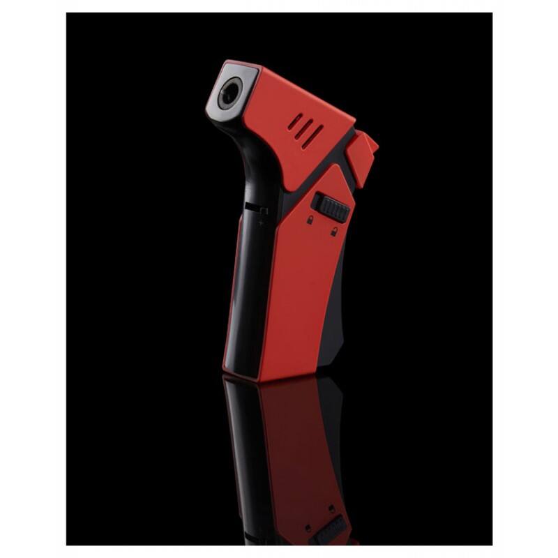 Angle. Prestige - Maven Pro Torch Lighter (Red) - Red Finish.