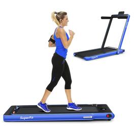 Kadyn - Electric Treadmill, Walking Jogging Machine,2-in-1 Electric Motorized Health and Fitness Folding Treadmill - Blue
