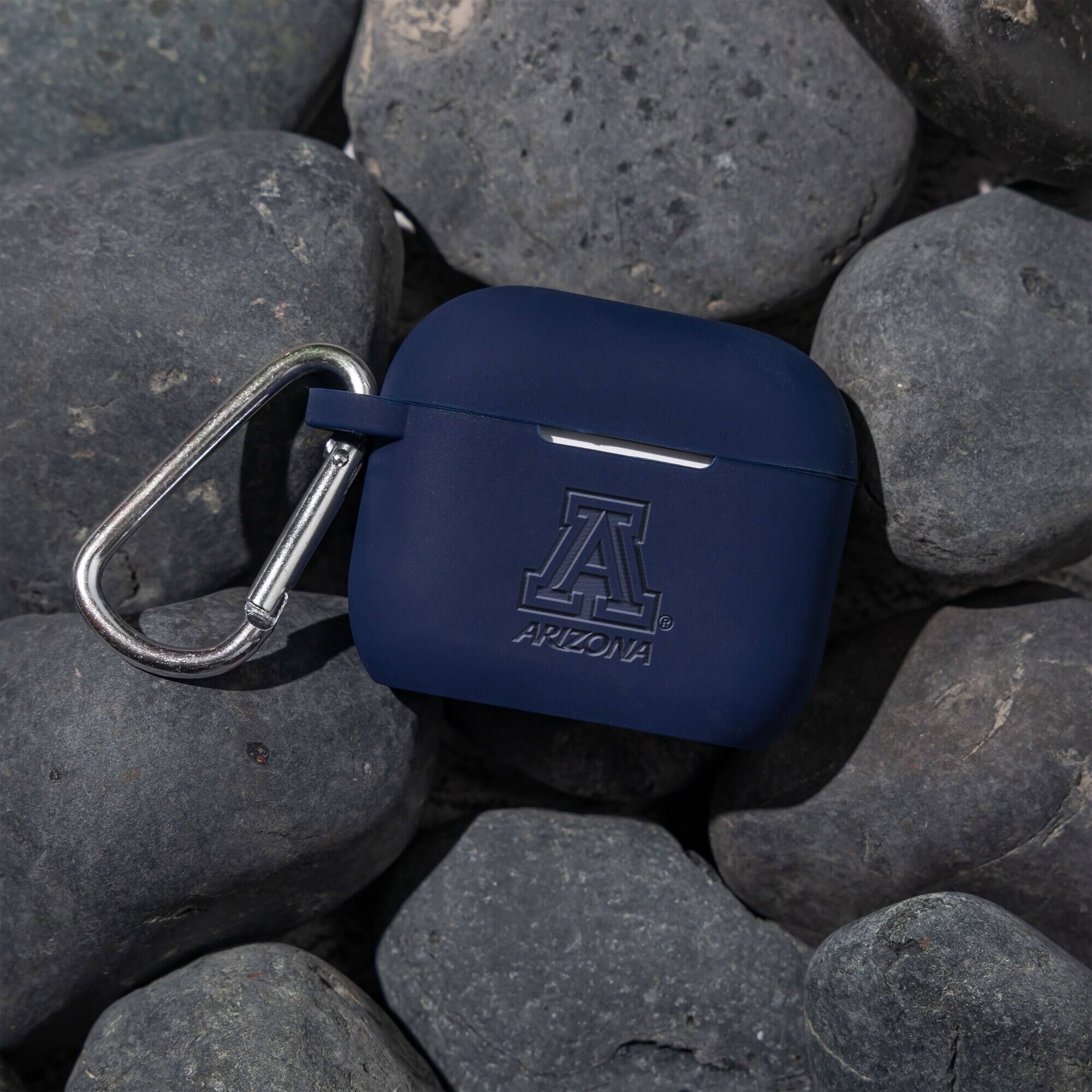 Alt View 1. Affinity Bands - Arizona Wildcats Debossed Silicone AirPods Gen Three Case Cover - Multicolor.