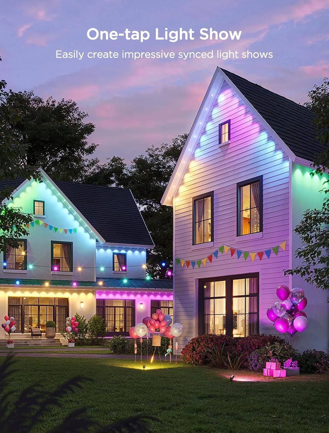 One-tap Light Show  
Easily create impressive synced light shows