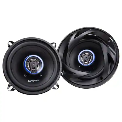 Front. AutoTek - Autotek Street Machine 250 Watt 5.25" 2 Way Car Audio Coaxial Speakers, Pair - Black.