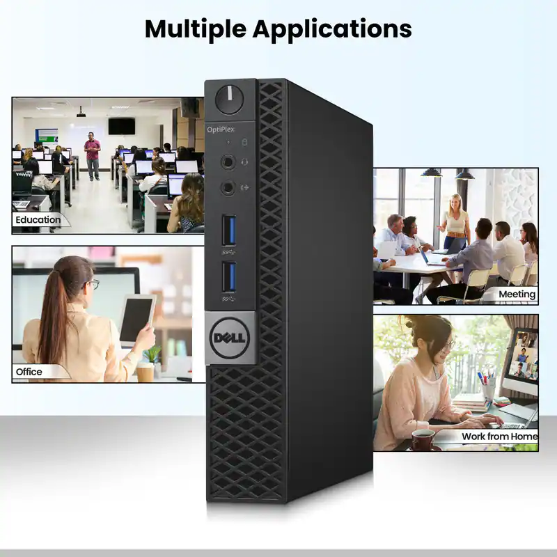 Video Card Computer Systems Generic Dell Refurbished Excellent Optiplex Mini 6th Gen Desktop PC Intel i5 (2 ...