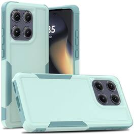 Equipd - Phone Case for Motorola Edge 2025 (6.7 Inch), Heavy Duty Rugged Shockproof Full Body Protection Cover - Teal