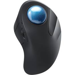 Cozy Serene - Wireless Mouse Rechargeable Trackball Rollerball 44mm Index Finger Adjustable Dpi - Wireless - B-Blue