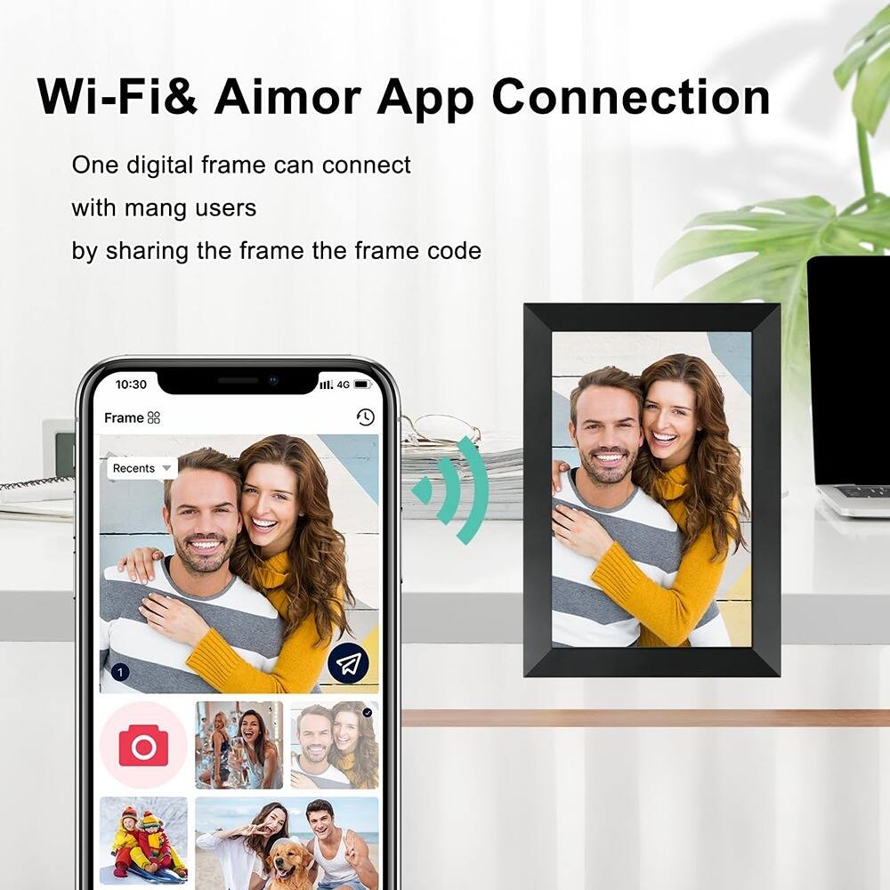 Wi-Fi & Aimor App Connection

One digital frame can connect with many users by sharing the frame code.
