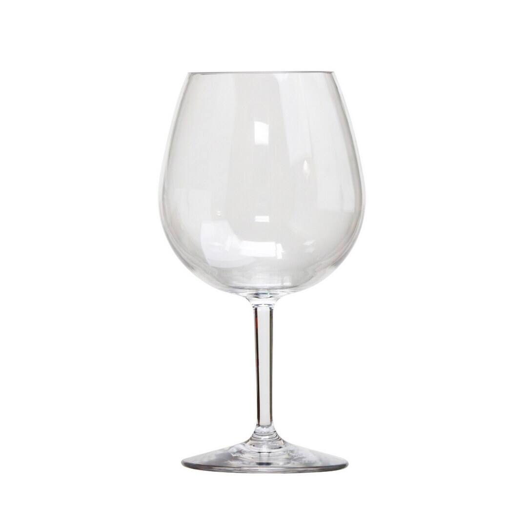 Front. APRILSOUL - Plastic Wine Glasses Set of 4 BPA Free Tritan Unbreakable Red White Wine Glasses - white.