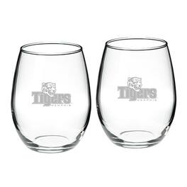 Jardine - Memphis Tigers 2-Piece 21oz. Stemless Wine Glass Set - Multicolor