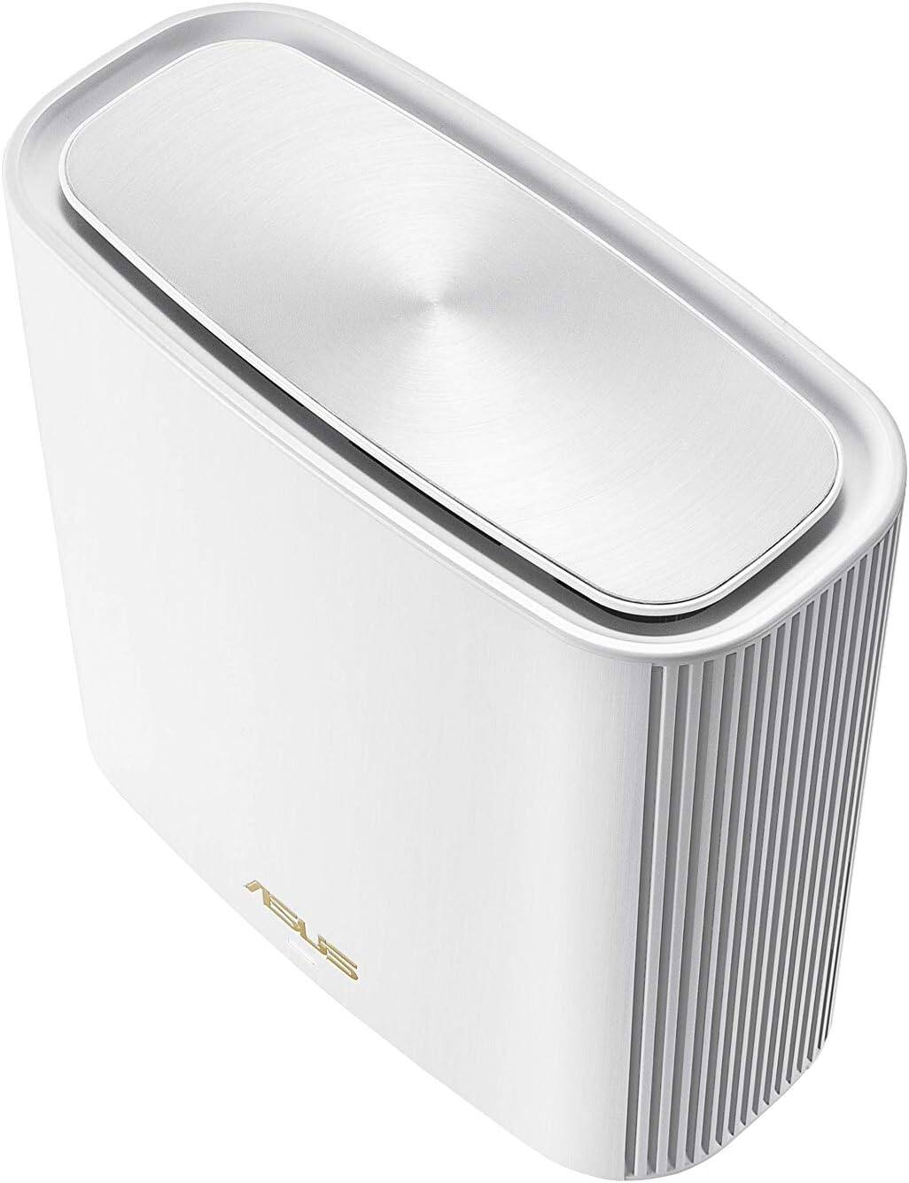 Angle. ASUS - ASUS Zen WiFi Home Mesh WiFi 6E System - AXE7800, 3-Pack, White.