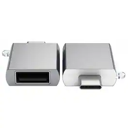 Satechi - Aluminum USB 3.0 Type-C to Type-A Adapter - Space Gray